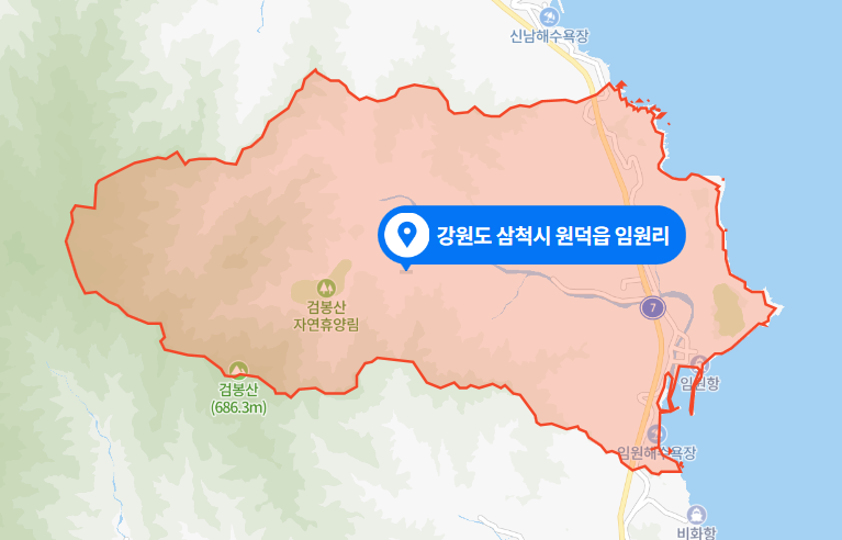  2021년 2월 - 강원도 삼척시 원덕읍 임원리 해안가 변사체 사건