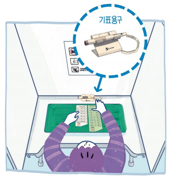 투표용지에 기표