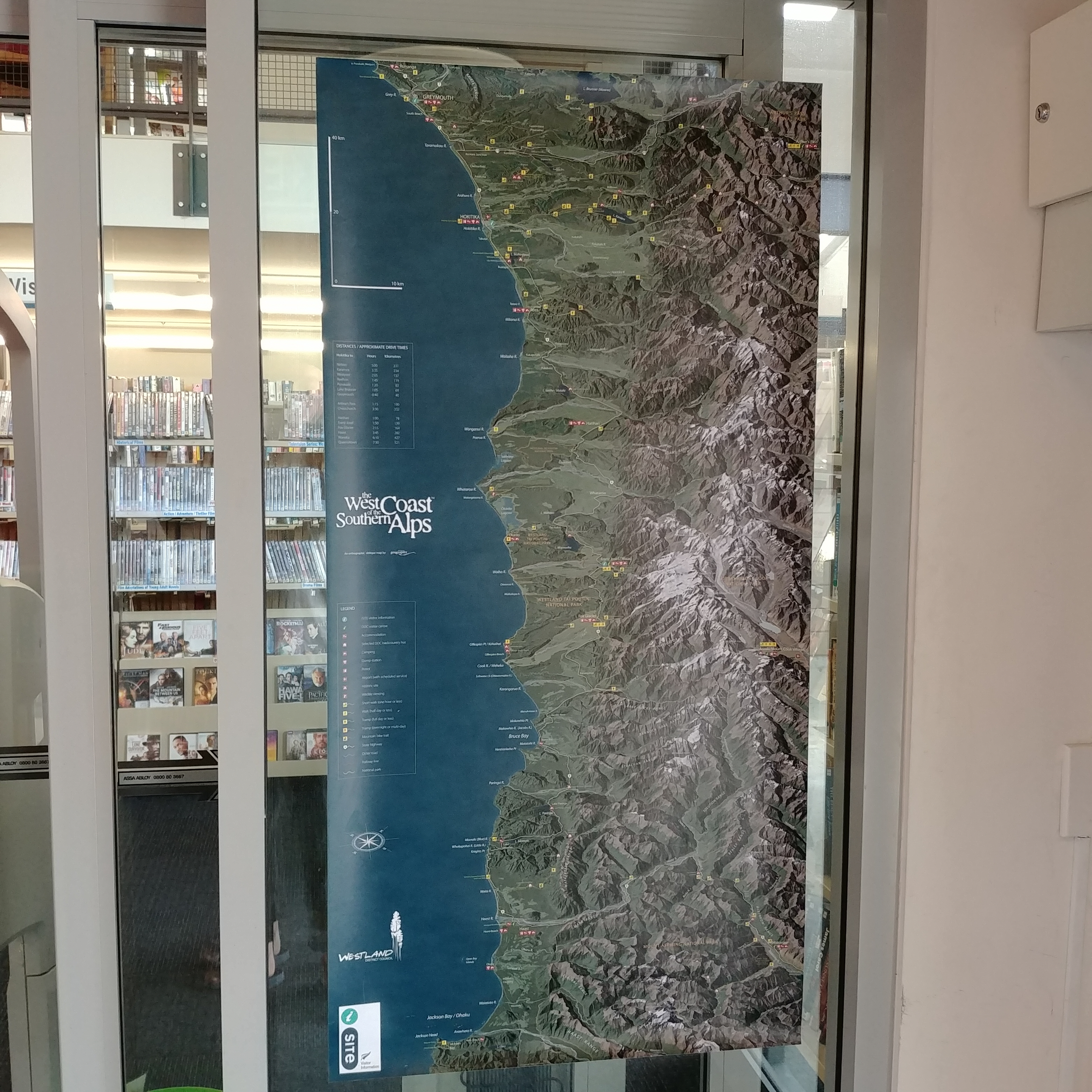 뉴질랜드 호키티카 여행 웨스트랜드 디스트릿 도서관 Westland District Library