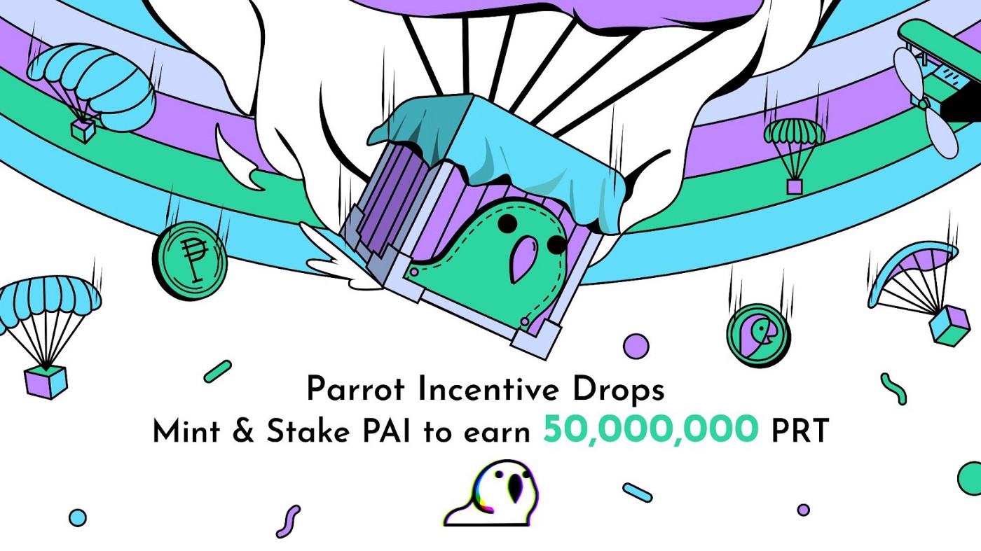  [Parrot Finance 패럿 파이낸스] Parrot Protocol 50,000,000 PRT 초기 인센티브 드롭: WAGMI