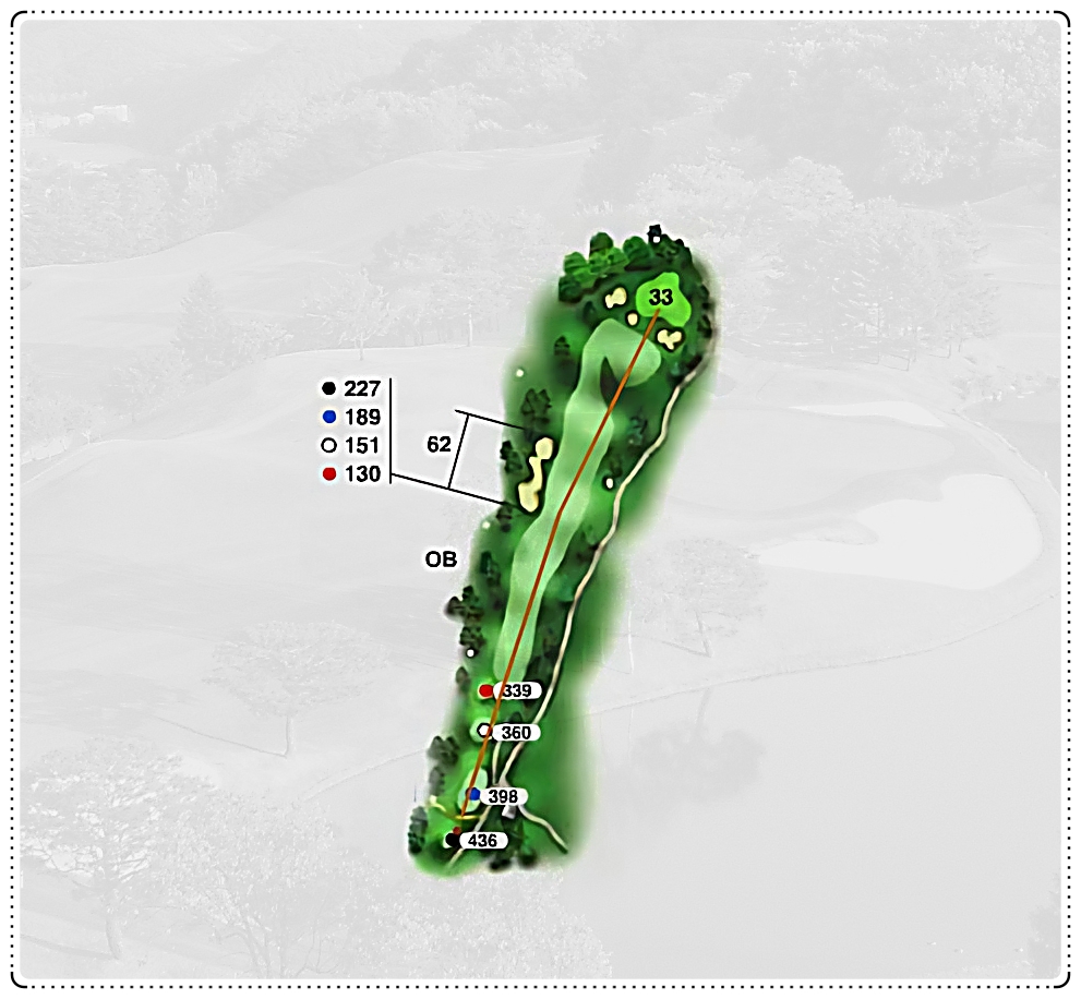 지산CC 서 코스 1번 홀