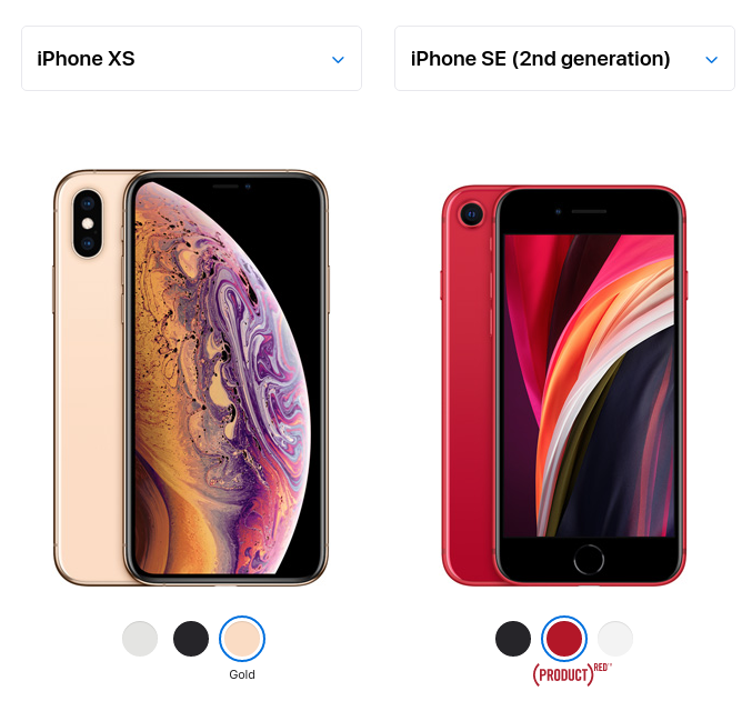 스마트폰 성능비교 스마트폰 비교! 아이폰시리즈 아이폰XS VS. 아이폰SE2 2020 / 7