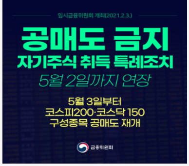  [ 주식이슈] '공매도 금지 연장' 과 주린이들의 주식 투자