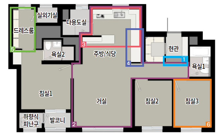 서충주-푸르지오-74A-평면도-사진