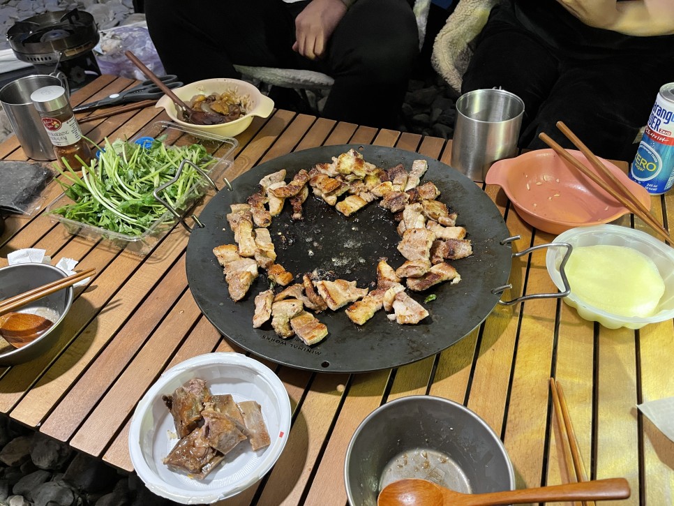 / 쩝쩝박사님들과 신나는 먹부림 [캠핑기록] 수주팔봉 노지캠핑 57