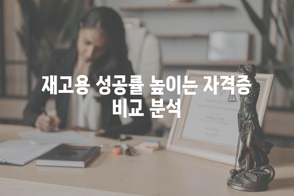 재고용 성공률 높이는 자격증 비교 분석