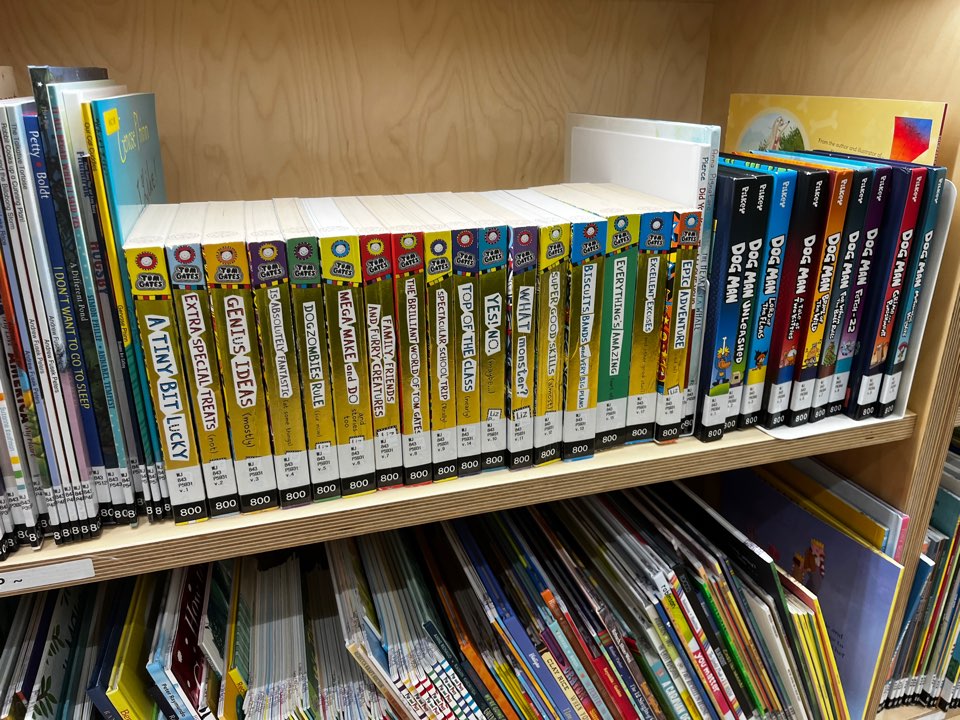 노을빛 도서관에 있는 영어 동화책과 만화책