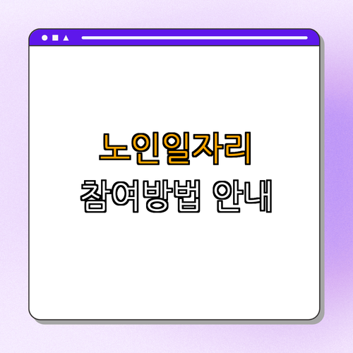 충청북도 단양군 노인일자리 지원사업 ｜ 참여방법 ｜ 지원내용 ｜ 유형별 설명 ｜ 총정리