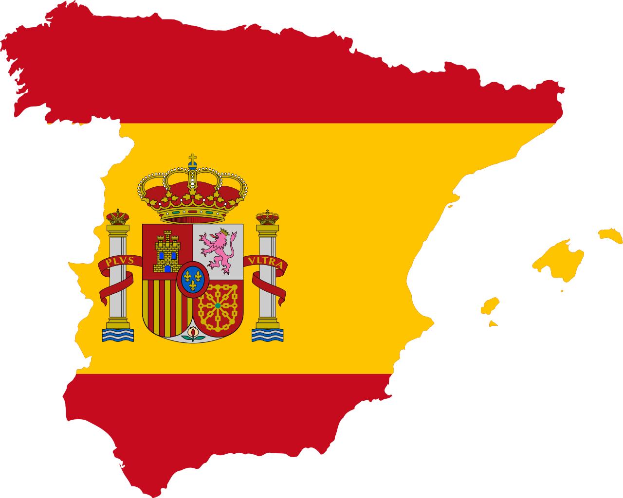 스페인 국기 지도