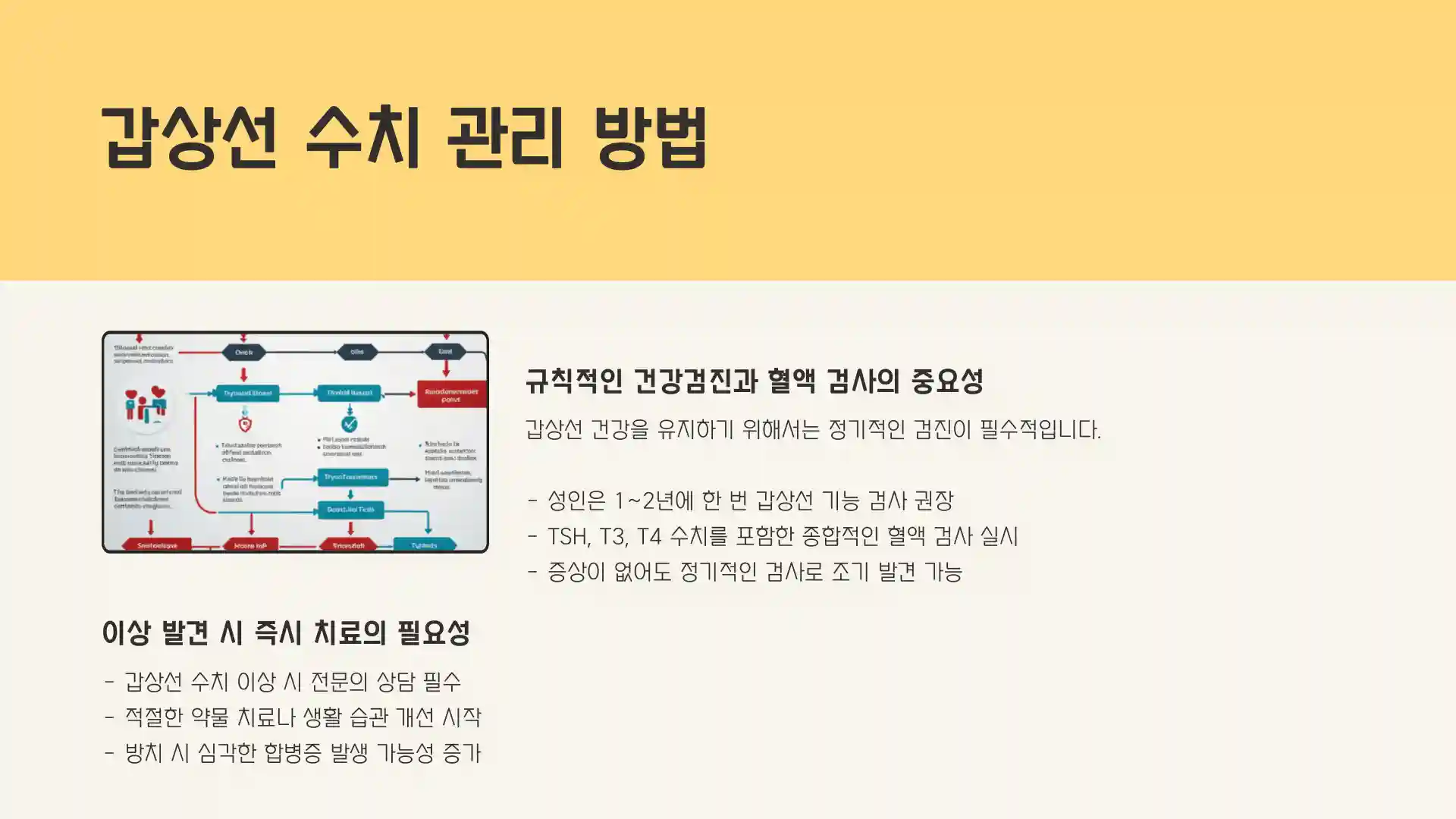 갑상선 수치 정상범 관리방법