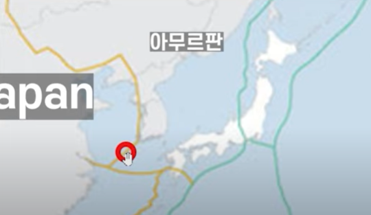 USGS-한반도-일본-주변-단층 지도