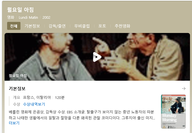  2021년 직장인들이 가장 무서워 하는 영화는????