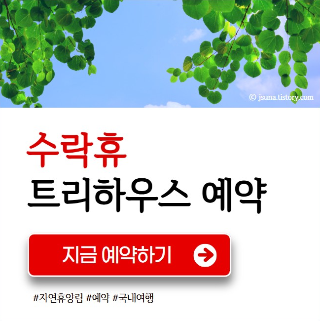 수락휴 트리하우스 예약