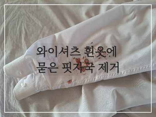  와이셔츠 흰옷에 묻은 핏자국 제거