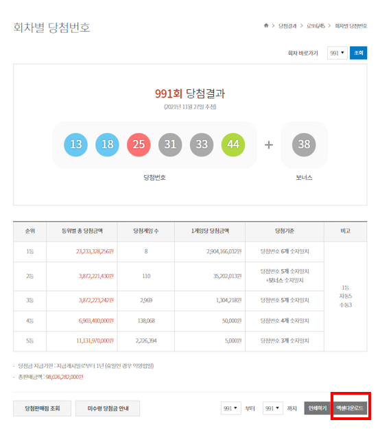  엑셀에서 초간단 숫자 세기 COUNTIF 함수 feat. 로또당첨번호 확인