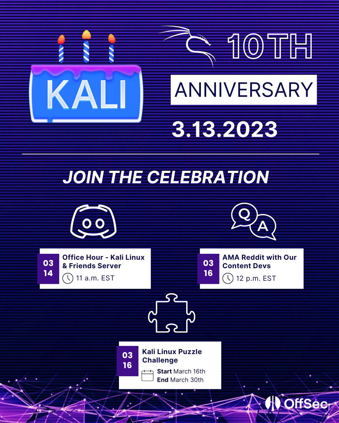  칼리리눅스(Kali Linux) 10주년 기념 OS 및 이벤트 소식
