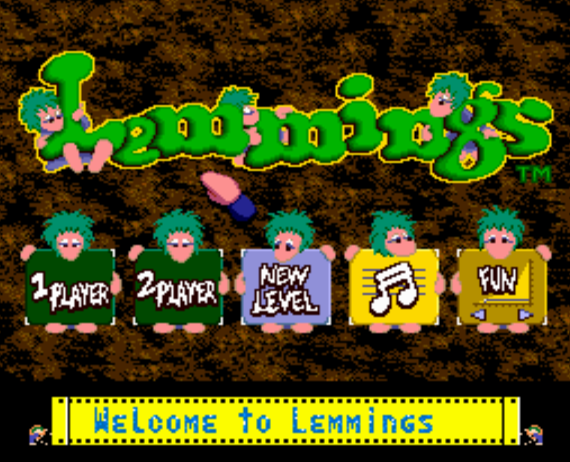  (선소프트) 레밍스 - レミングス Lemmings (PC 엔진 CD ピーシーエンジンCD PC Engine CD - iso 파일 다운로드)