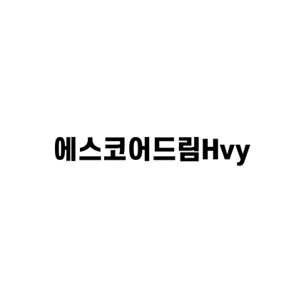  [고딕체]에스코어드림Hvy 폰트 무료 다운로드(제작 : S-Core)