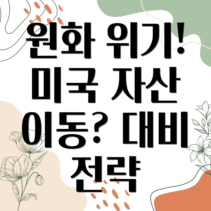 원화 가치 하락