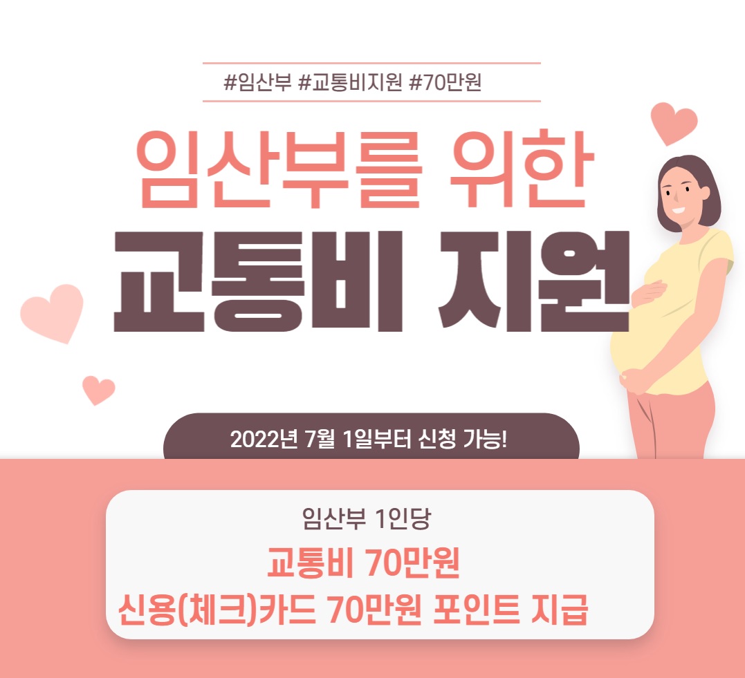  서울시 임산부 교통비 지원 내용 to 신청 방법의 모든것(70만원!)