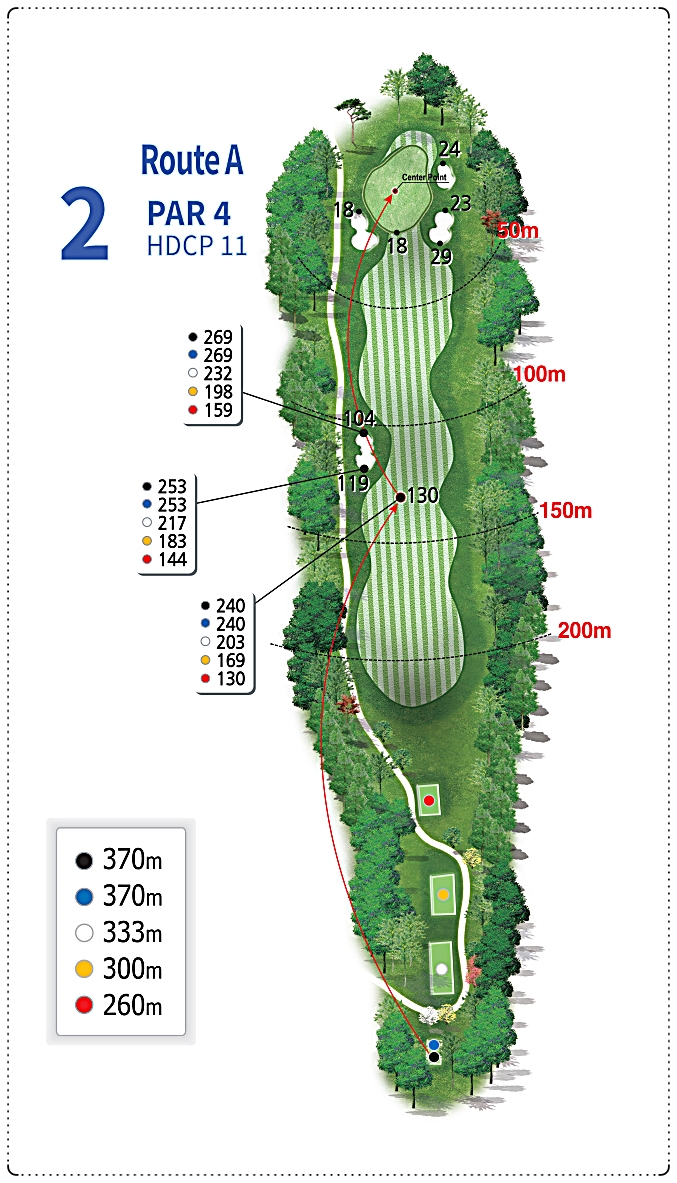 루트52cc A 코스 2번 홀