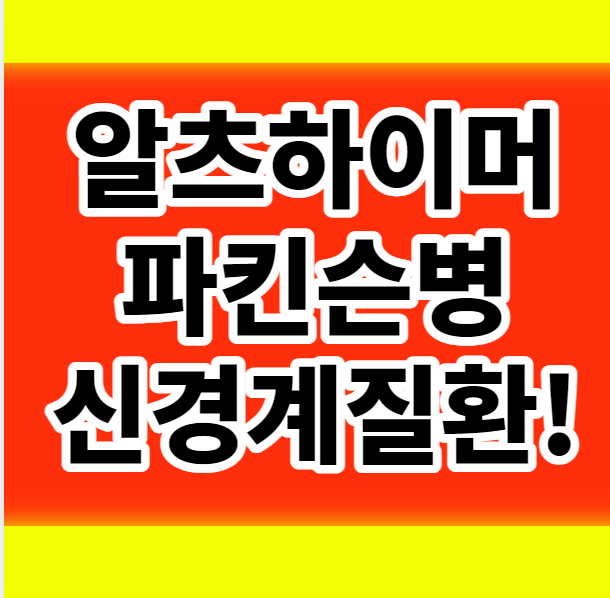  알츠하이머 파킨슨병 뇌졸중 신경계 질환 원인과 예방법