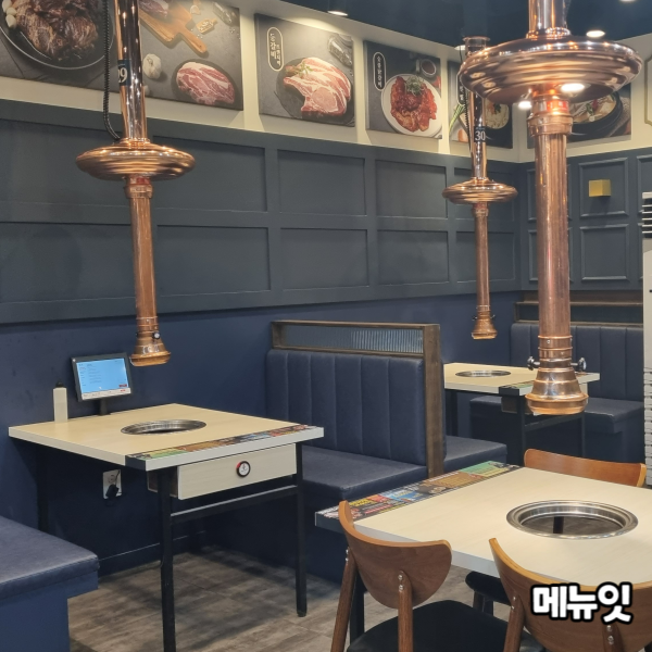  명륜진사갈비 아산배방점 아산 테이블오더 메뉴잇 설치 사례