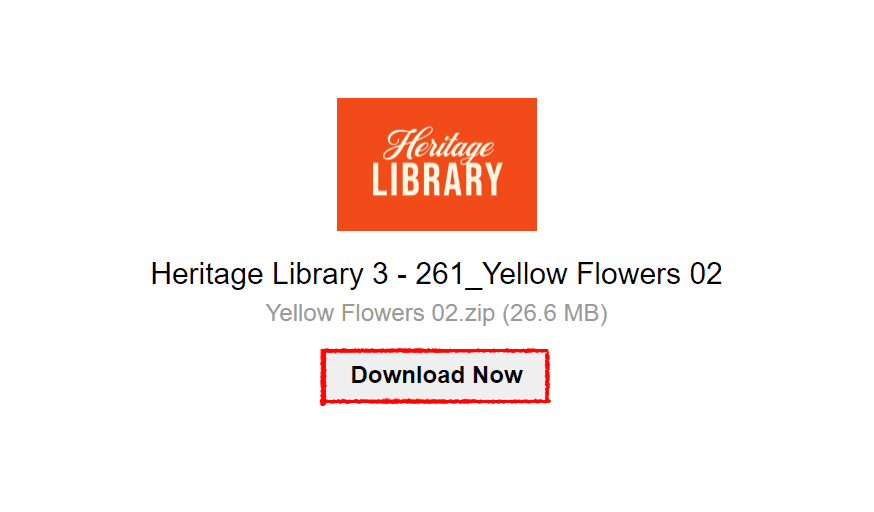 free-vintage-illustrations-site-heritage-library-yellow-flowers-02-download-zip-file-page
