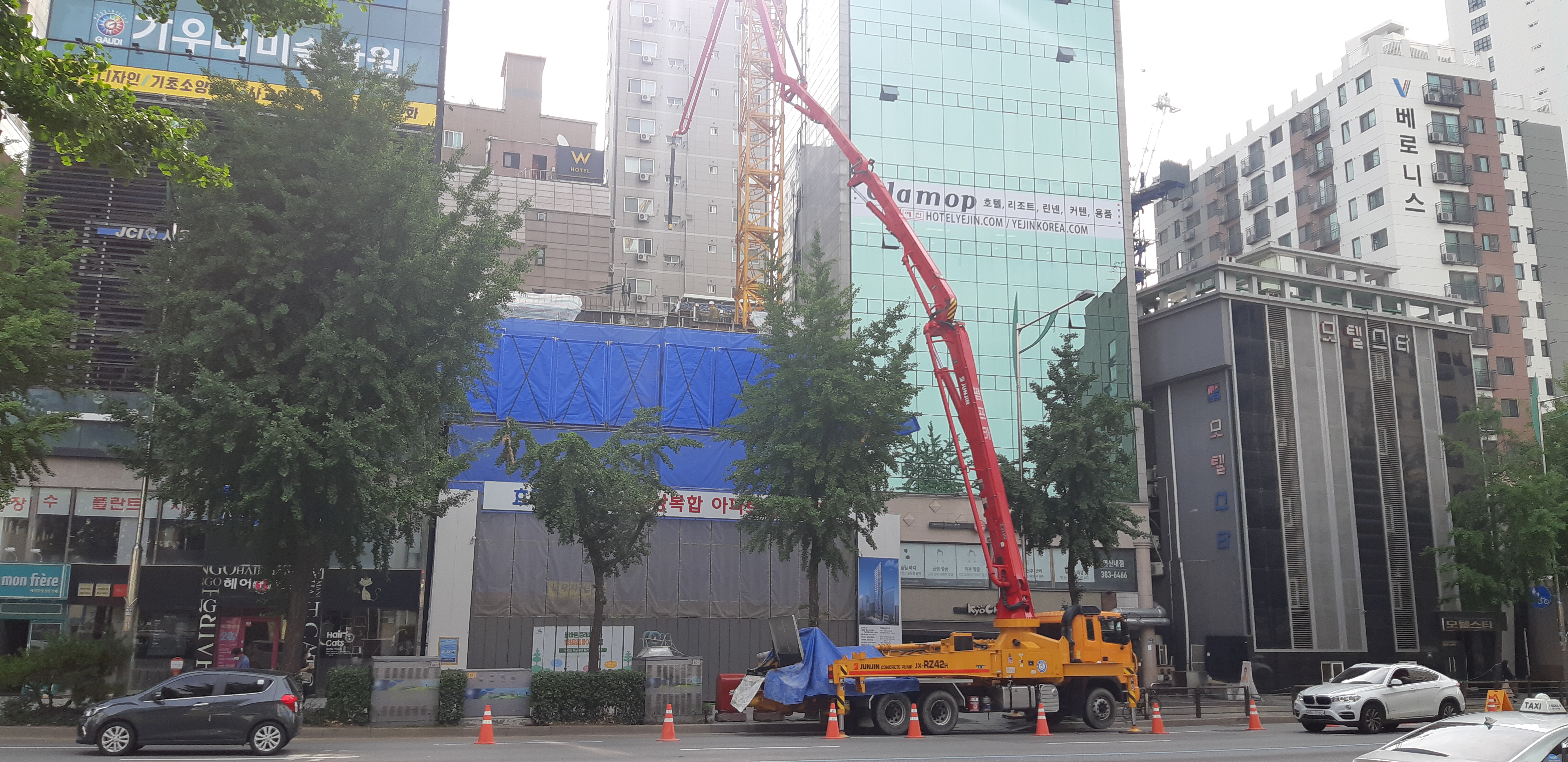  은평구 연신내역 건물 공사 현장 사진 060 효민아크로뷰 주상복합 아파트 신축현장 (korean construction)