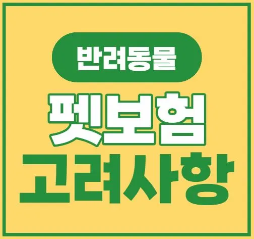 반려동물 펫보험