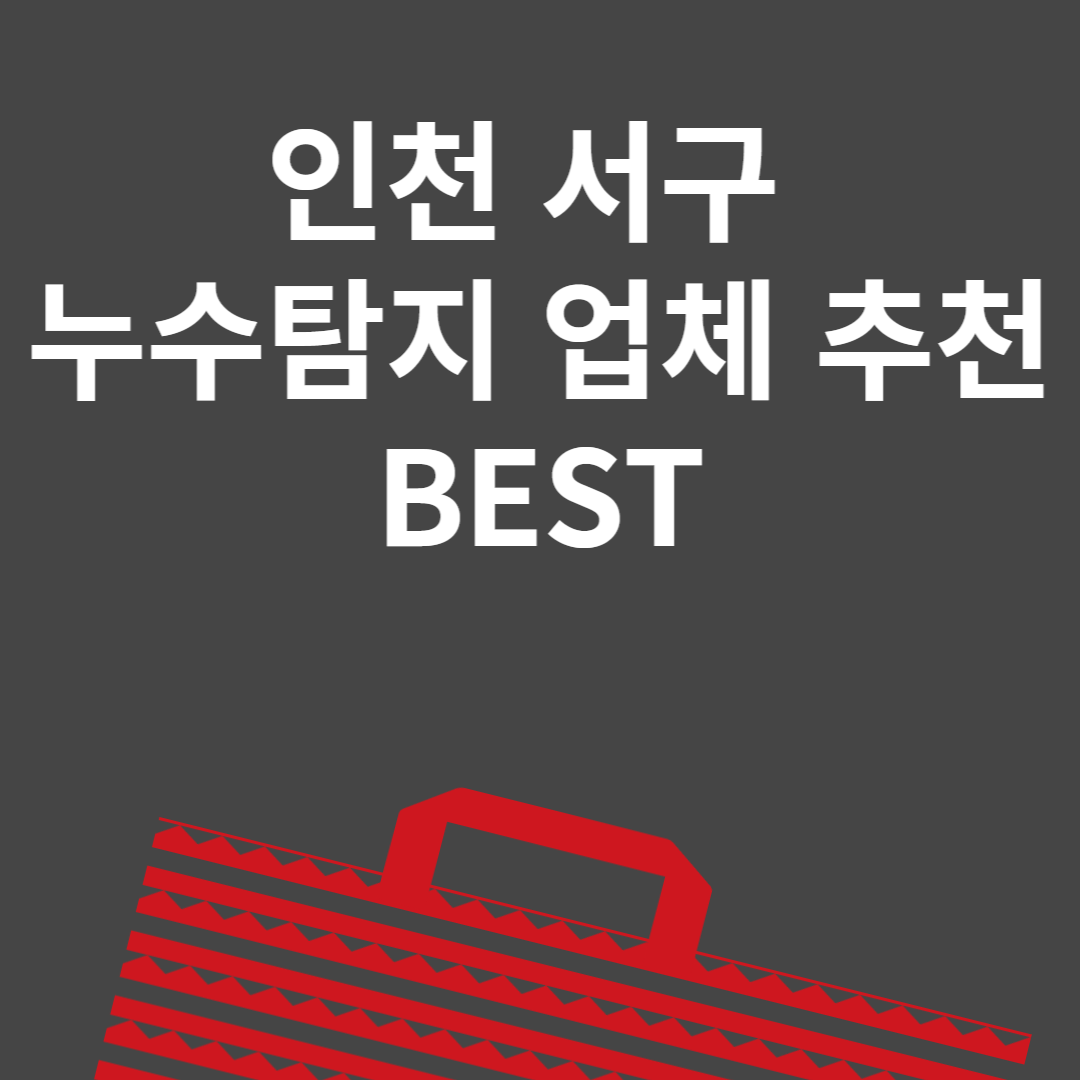 인천 연수구 누수탐지 업체 추천 Best6ㅣ비용ㅣ누수 보험 블로그 썸내일 사진