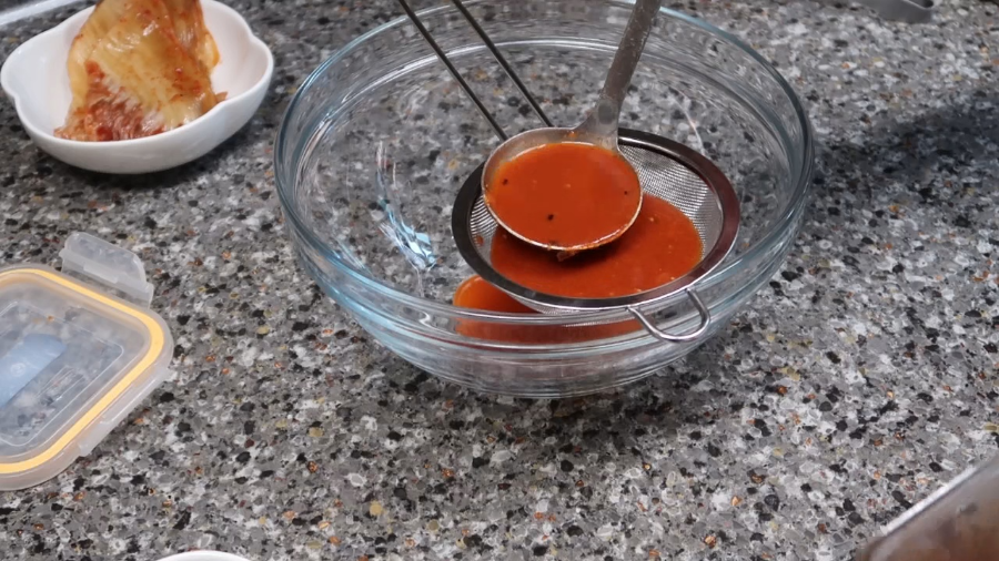 김치말이국수 황금레시피-육수양념비율-살얼음