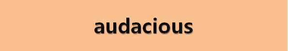  뉴스로 영어 공부하기: audacious (대담한)