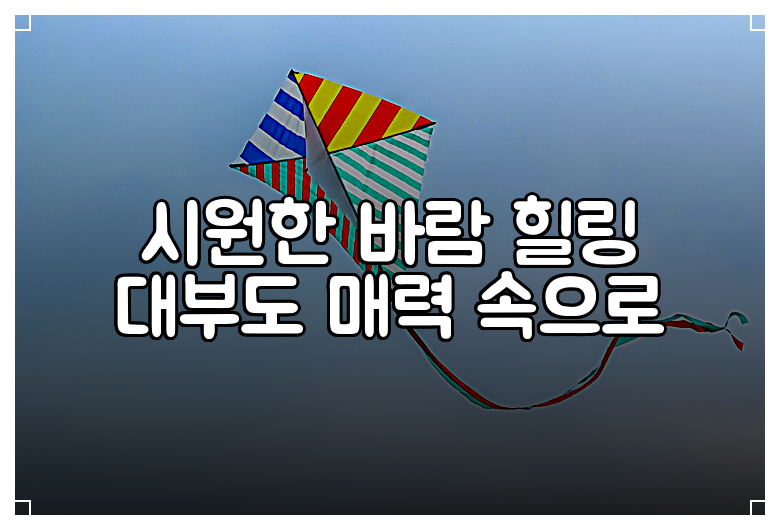 시원한 바람 힐링 대부도 매력 속으로