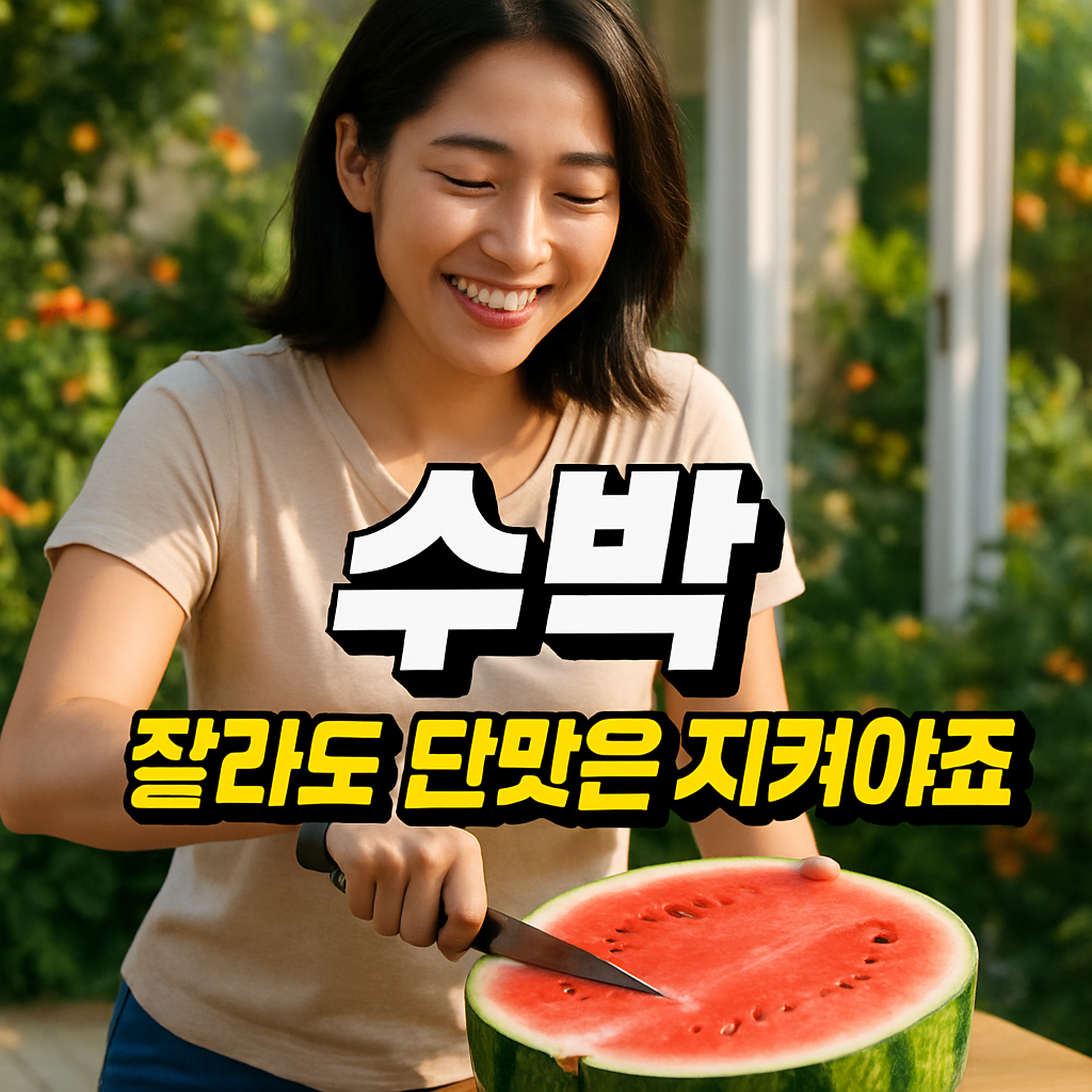 잘못 자른 수박, 당도 떨어지는 이유와 올바른 절단법