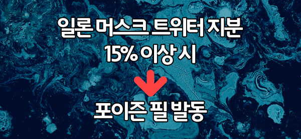 트위터 포이즌 필 발동 조건