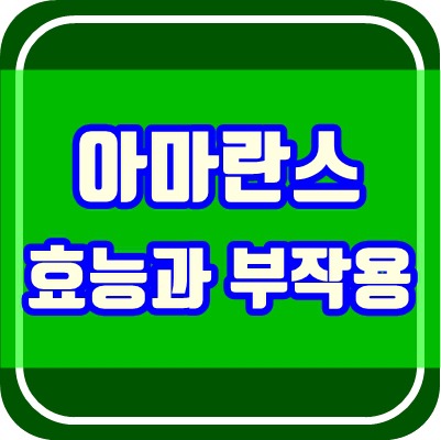 아마란스 효능과 부작용