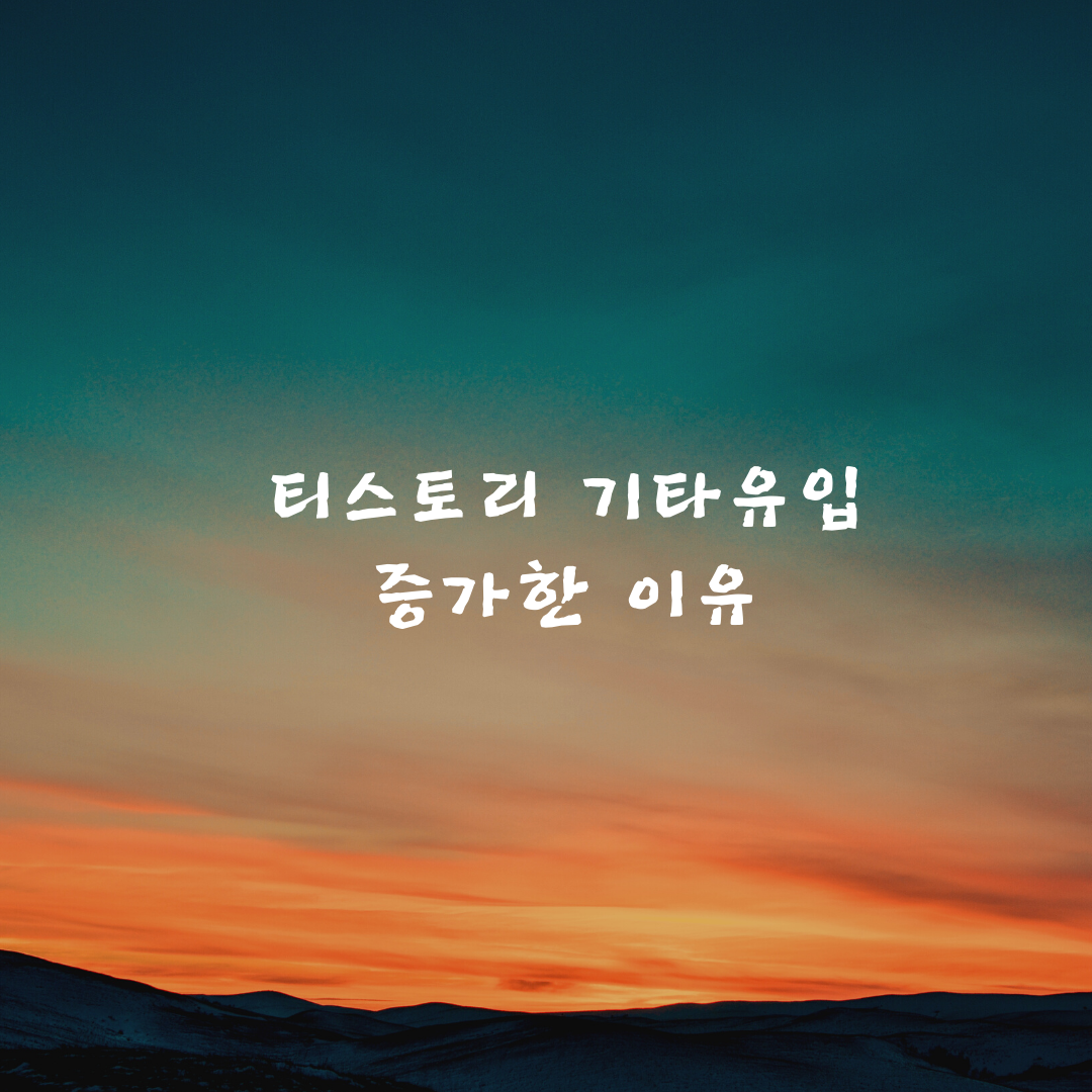  티스토리 기타유입 증가한 이유