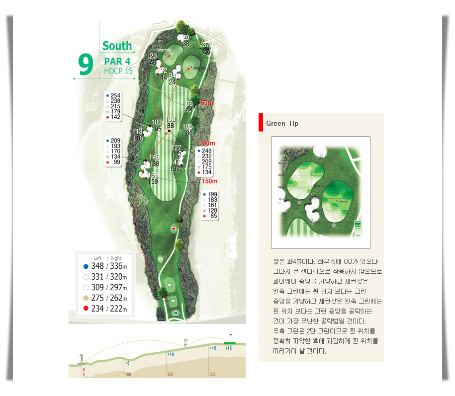 태광CC (태광컨트리클럽) 남코스 9번 홀