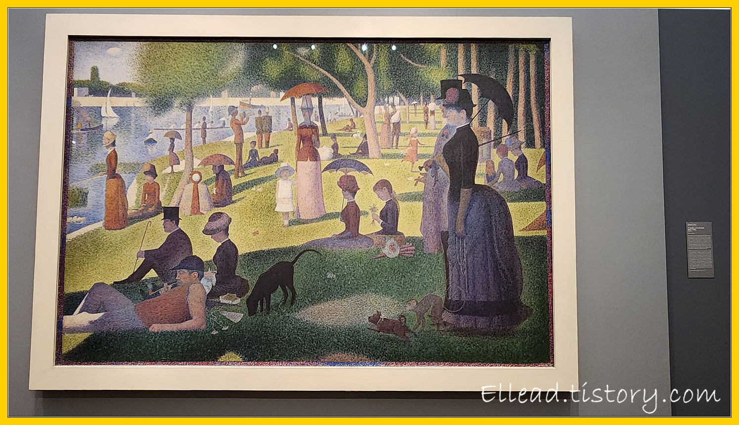 쇠라 (Seurat)&#44; 그랑 자트섬의 일요일 (A Sunday on La Grande Jatte) 3