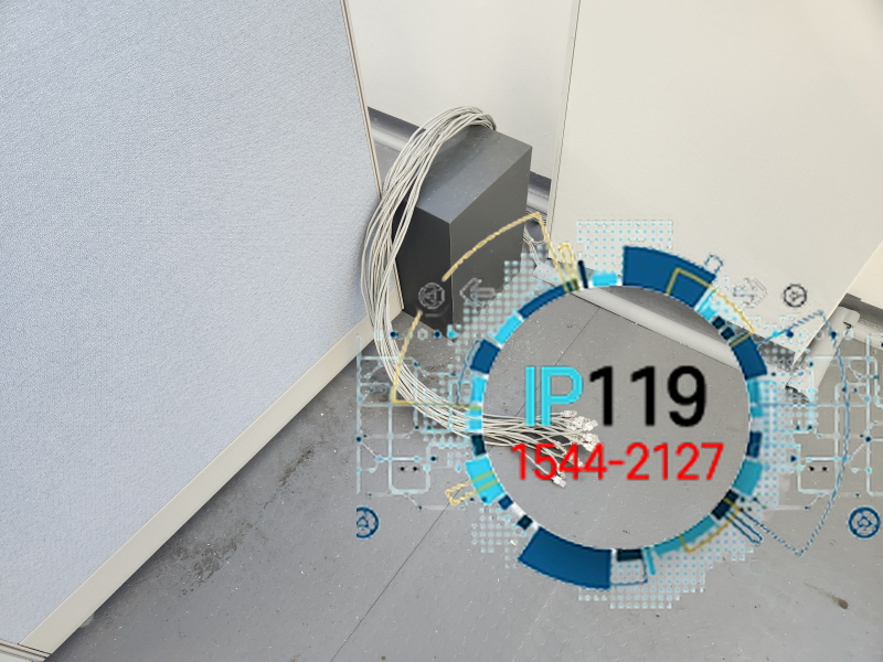 평택 사무실 바닥 17회선 천장 3회선 포설 및 몰딩 처리 랜공사 작업 사례