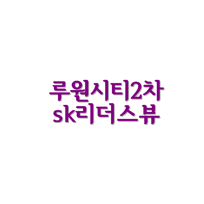2023년1월인천서구루원시티2차sk리더스뷰아파트정보
