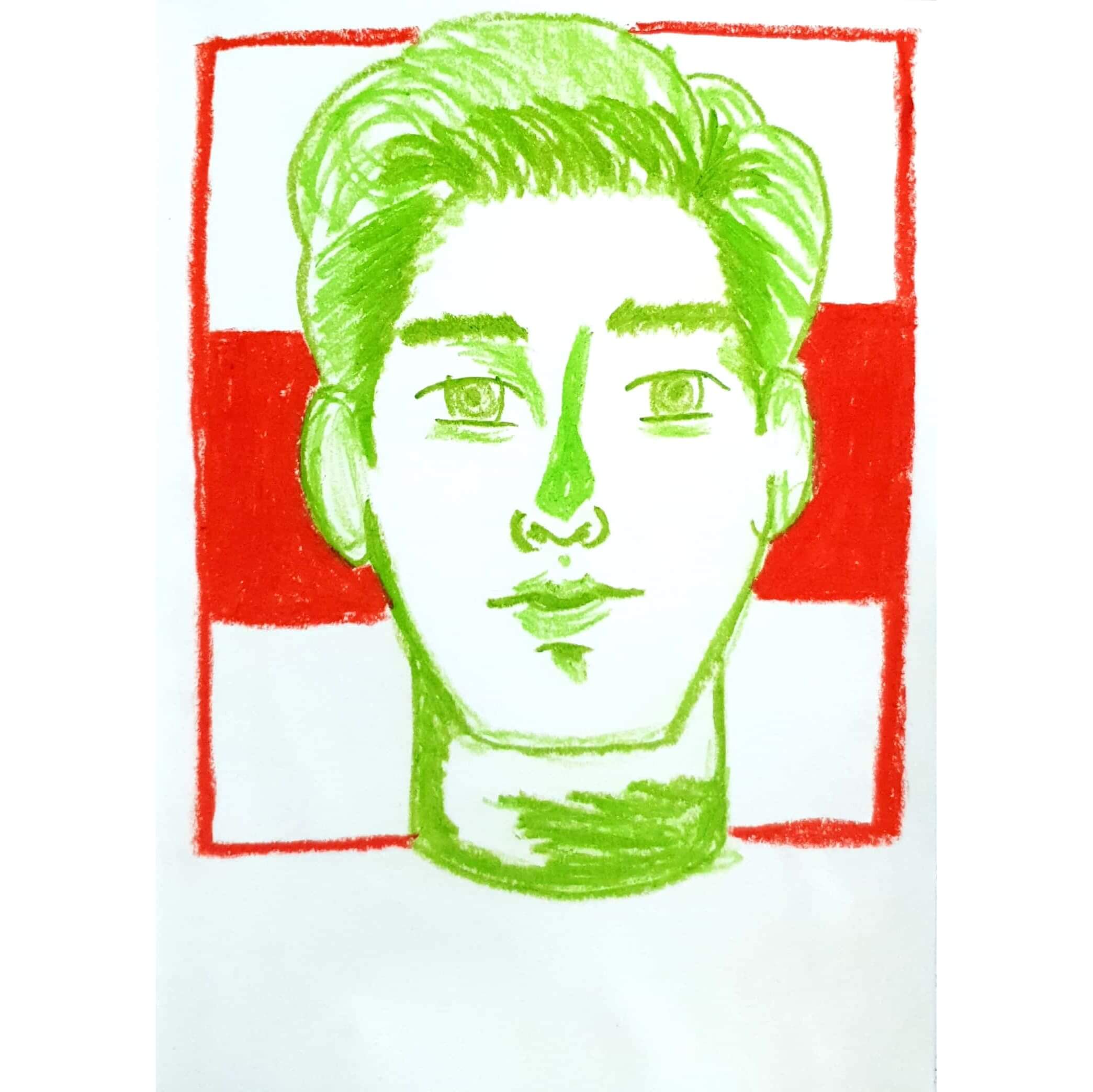  Waring 경고 / 일러스트레이션 그림 드로잉 / 인물화 그리기
