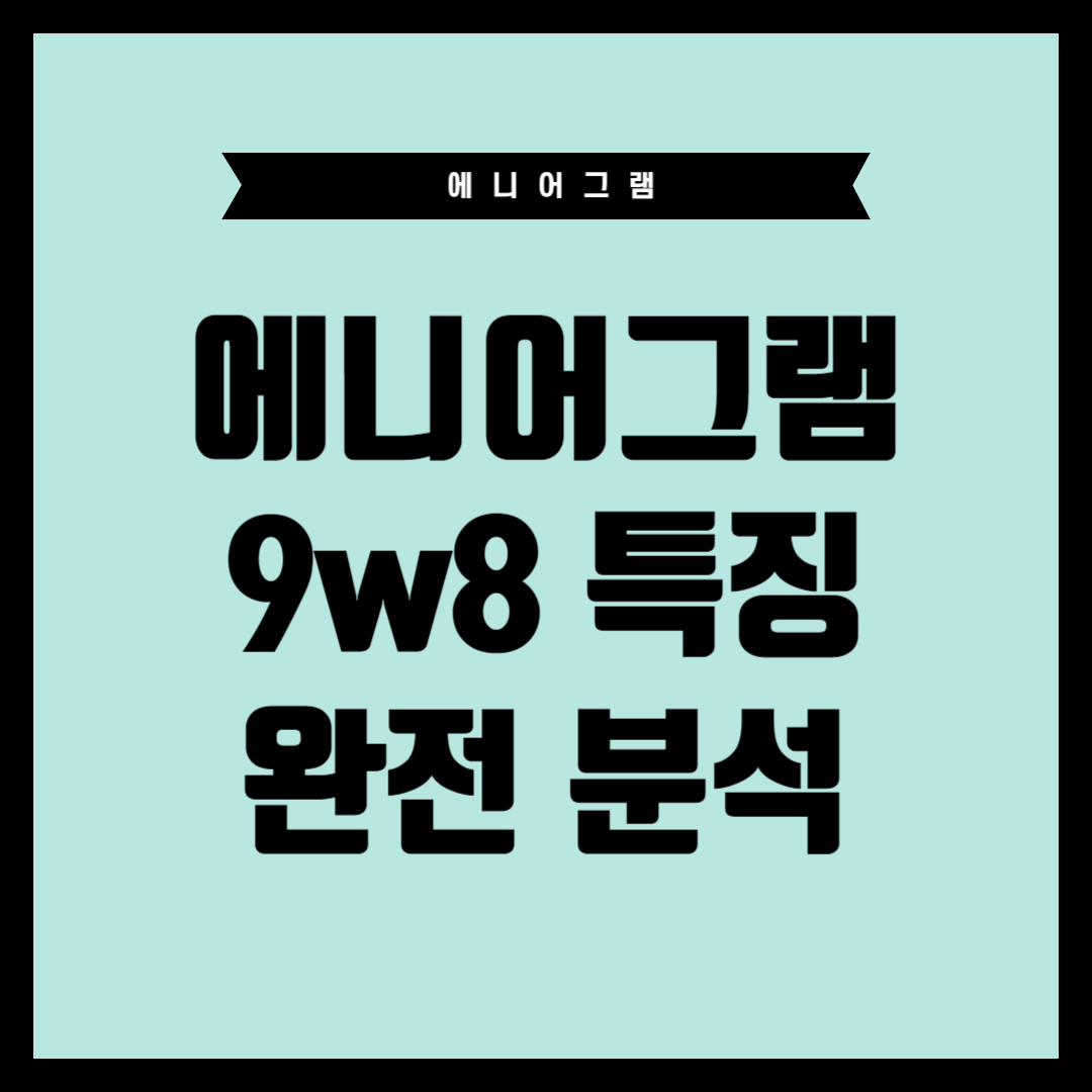 에니어그램 9w8