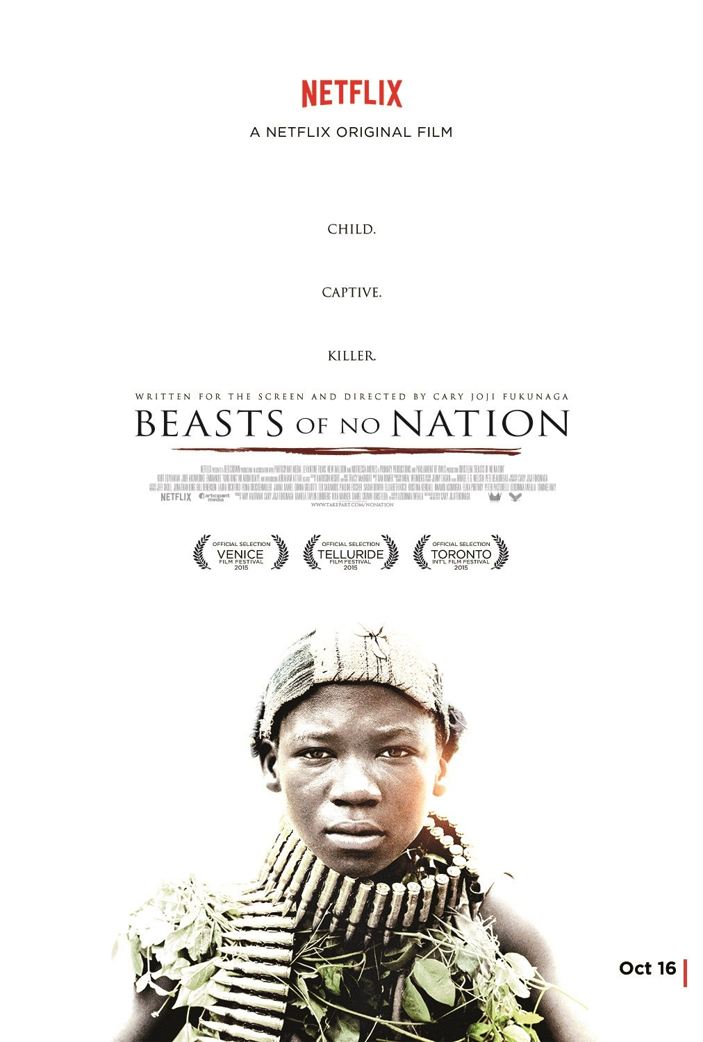 🎬 3. 『비스트 보이스 (Beasts of No Nation, 2015)』 – 캐리 후쿠나가 감독