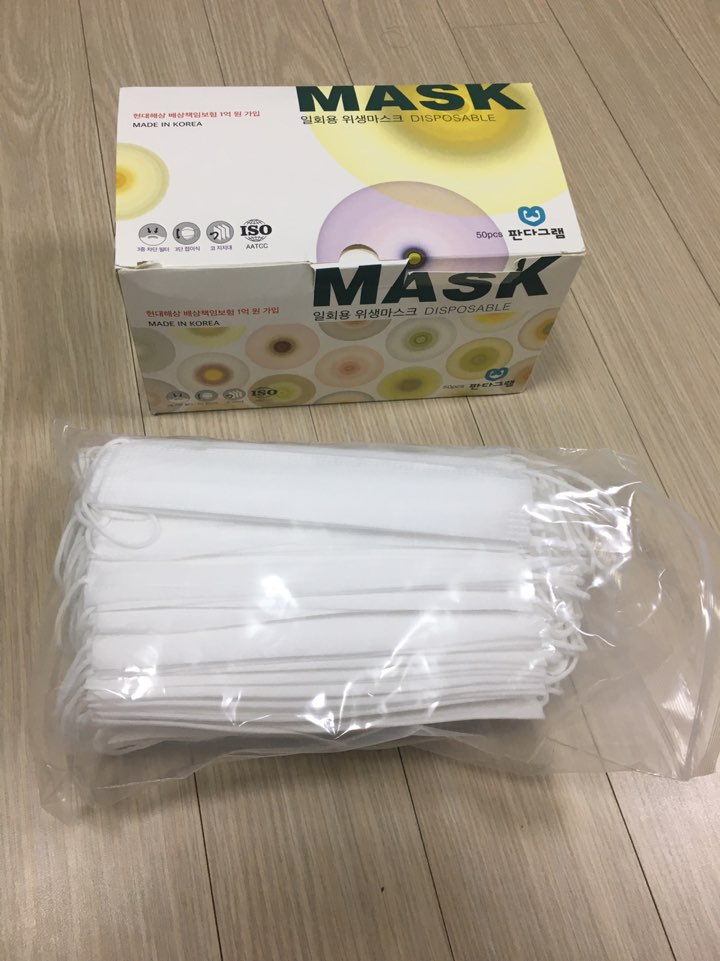  국산 판다그램 일회용 위생마스크(덴탈) 리뷰(사용기) 장단점