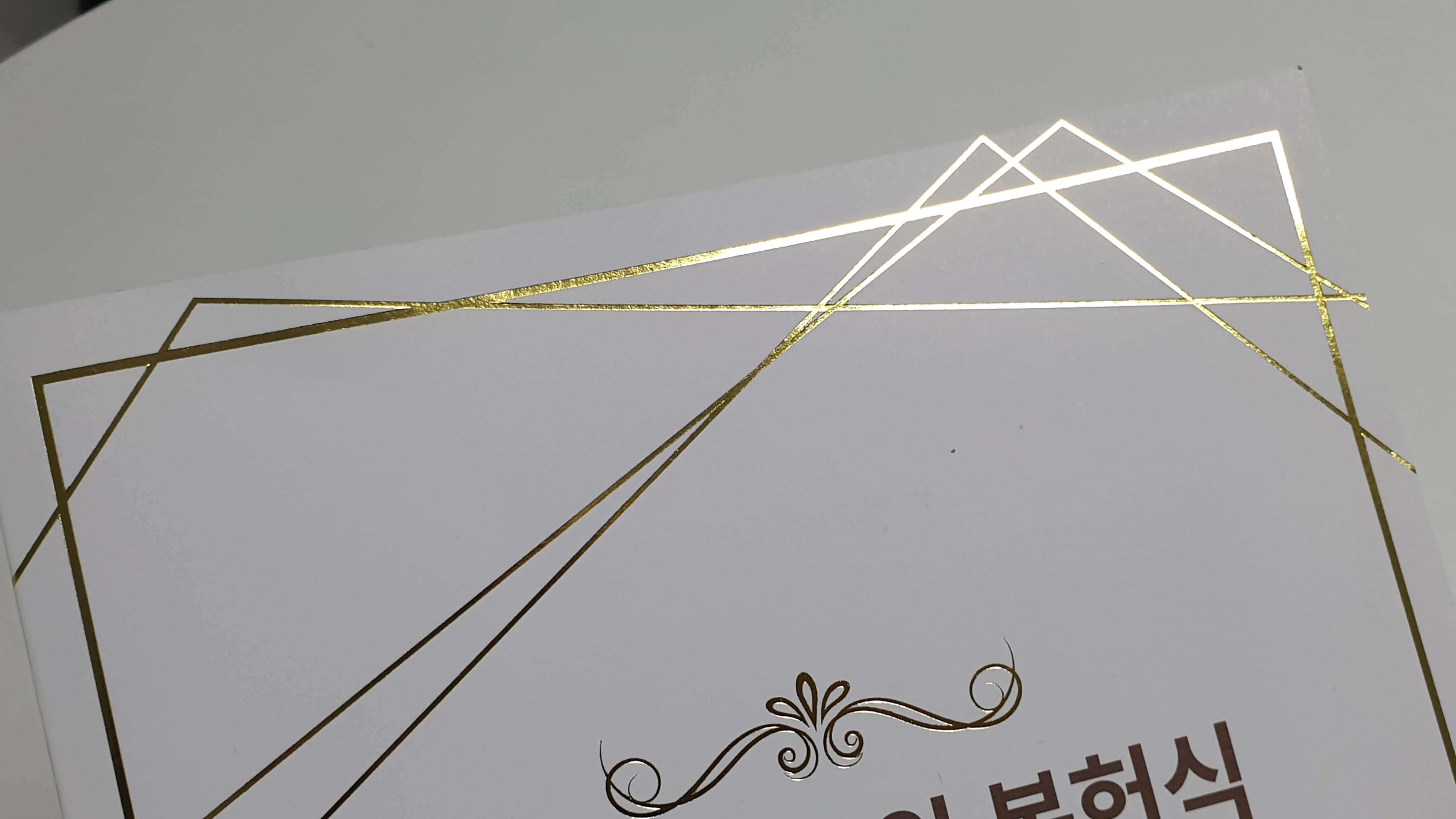 금박 입힌 브로슈어