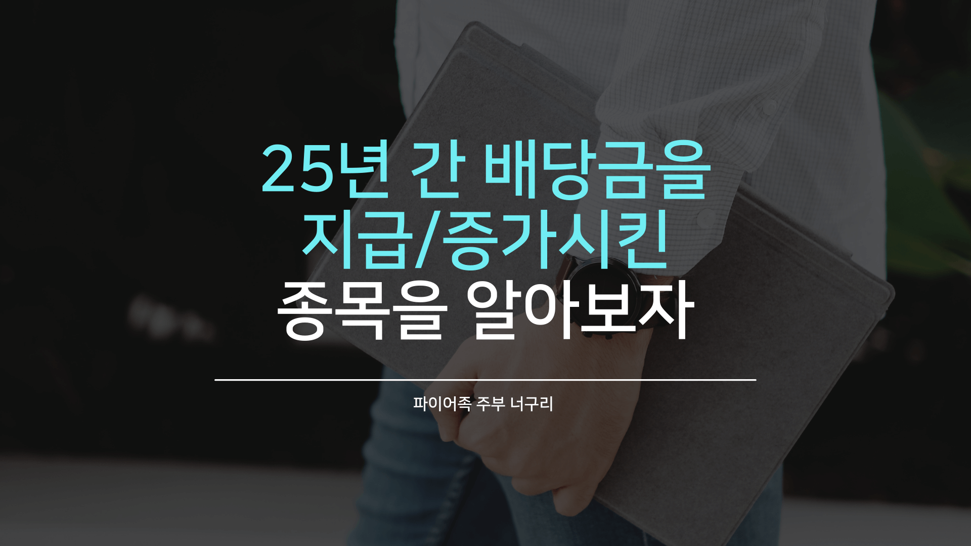 25년 간 배당금을 지급/증가시킨 종목을 알아보자