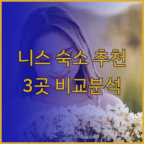 니스 공항 근처 숙소 고민 끝! 3곳
