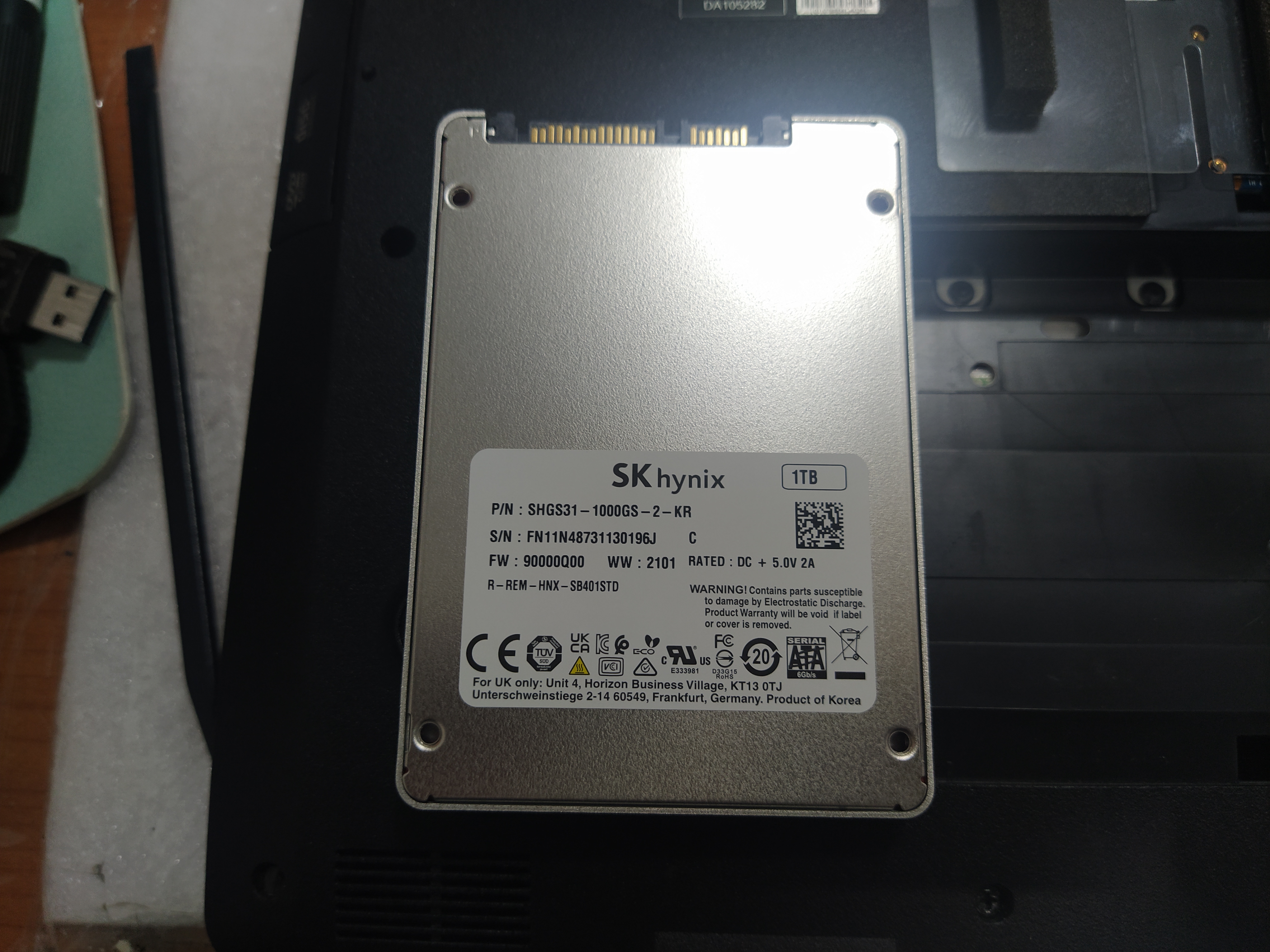 하이닉스 S31 1테라바이트 SSD 제품입니다. 